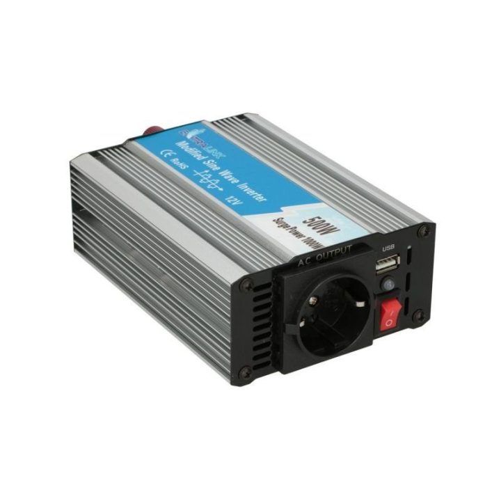Automobilinis įtampos keitiklis Extralink OPIM-500W, 12 V, 500 W