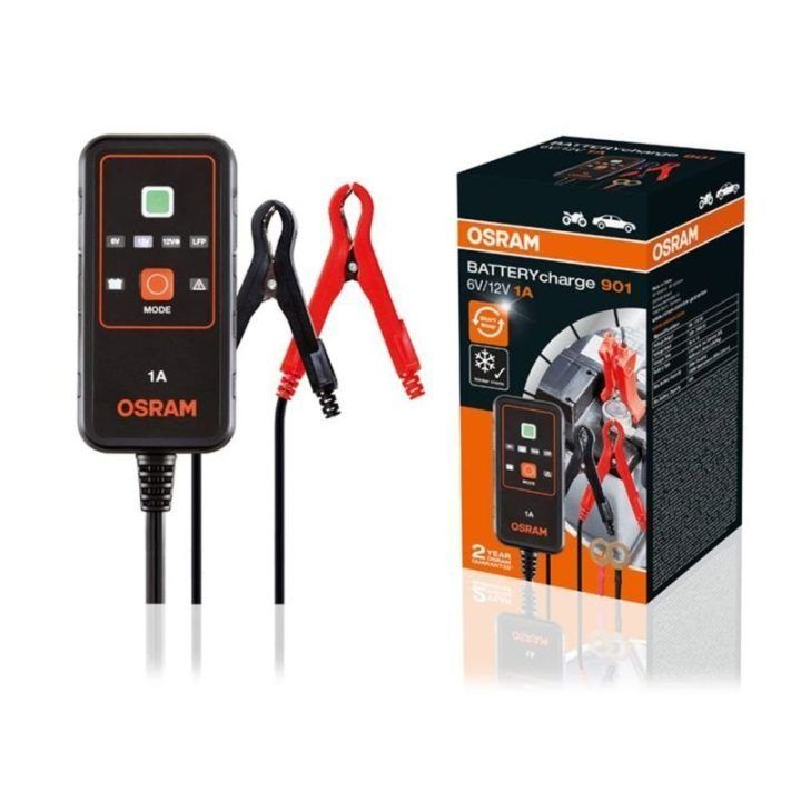 Akumuliatorių įkroviklis OSRAM BATTERYcharge 901, 6/12 V, 1 A