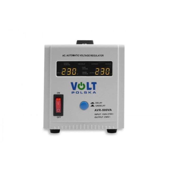 Įtampos stabilizatorius VOLT POLSKA AVR 500, 500 VA, pilkas