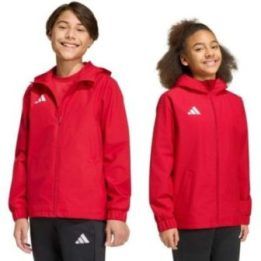 Vaikiška striukė adidas Entrada 26 All Weather, raudona