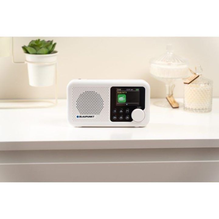 Nešiojamasis DAB+ radijas Blaupunkt DAB DR8WH, baltas