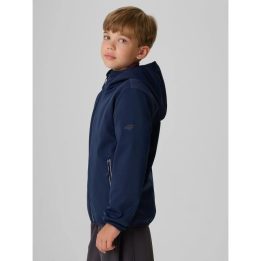 Vėjui atspari softshell striukė berniukams 4F, tamsiai mėlyna