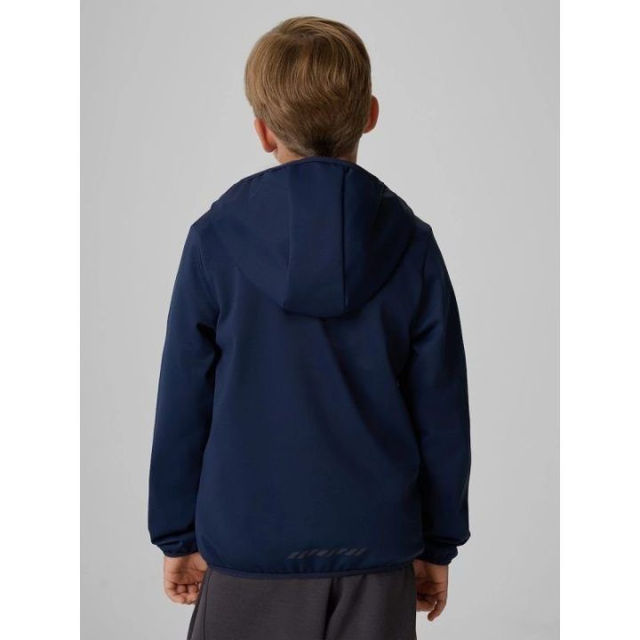 Vėjui atspari softshell striukė berniukams 4F, tamsiai mėlyna