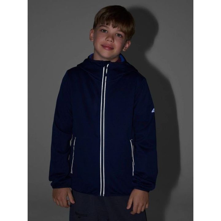 Vėjui atspari softshell striukė berniukams 4F, tamsiai mėlyna