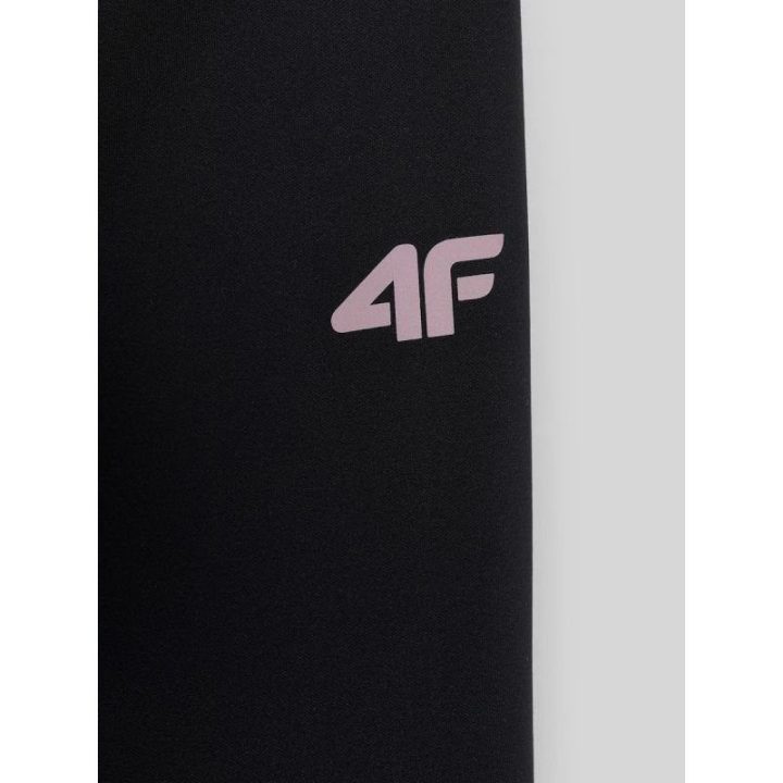 Vėjui atspari softshell striukė mergaitėms 4F, juoda