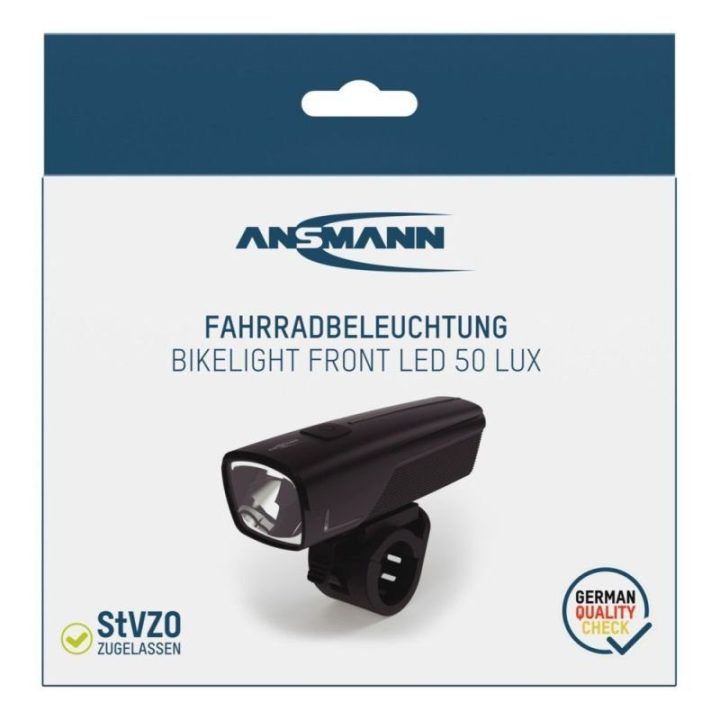 Priekinis dviračio LED žibintas Ansmann, 50 lm