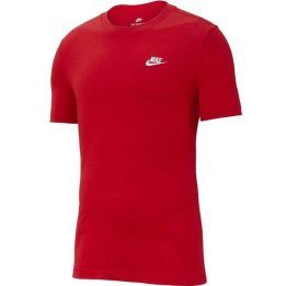 Vyriški medvilniniai marškinėliai Nike Club Tee, raudoni