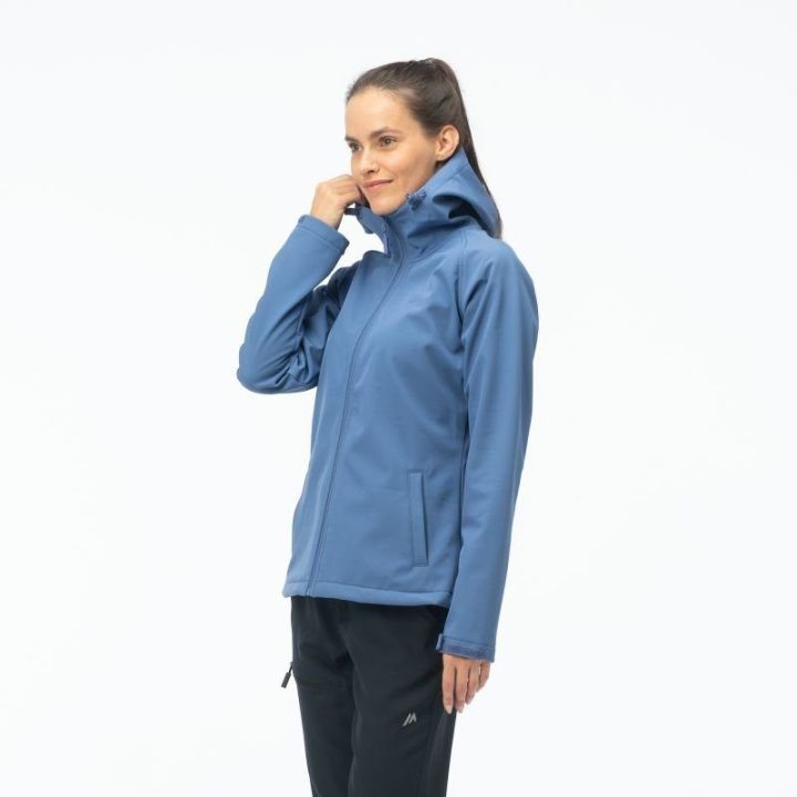 Moteriška softshell striukė su reguliuojamu gobtuvu Martes