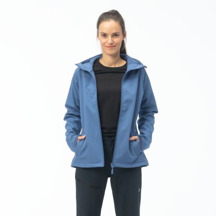 Moteriška softshell striukė su reguliuojamu gobtuvu Martes