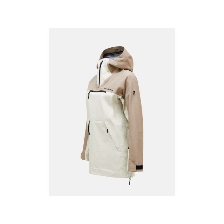 Moteriška striukė Peak Performance Vertical Gore-Tex 3L, smėlio