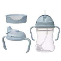 Vaikiškas 3 viename puodelių rinkinys B.Box, 240 ml, vandenyno spalvos