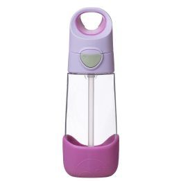 Buteliukas vaikams su šiaudeliu b.box, 450 ml, slyvų spalvos
