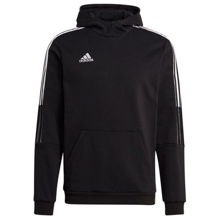 Vyriškas medvilninis džemperis su gobtuvu adidas Tiro 21, juodas