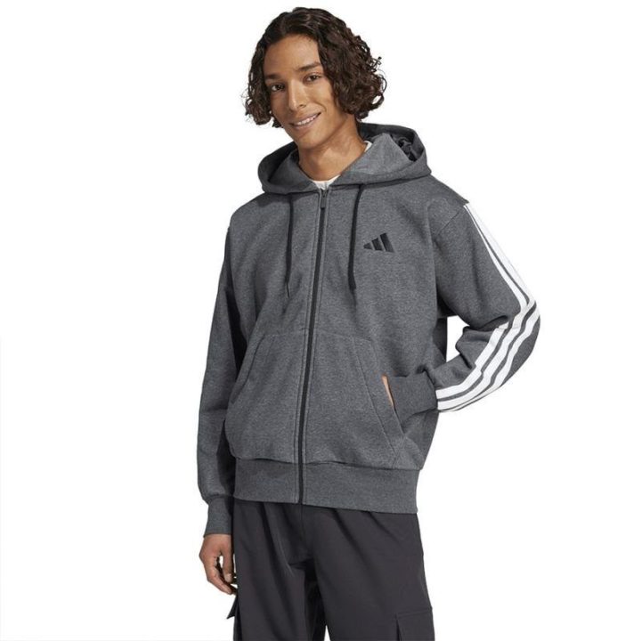 Flisinis džemperis su gobtuvu adidas Essentials