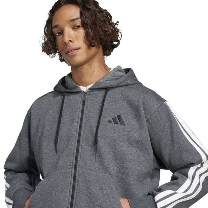 Flisinis džemperis su gobtuvu adidas Essentials
