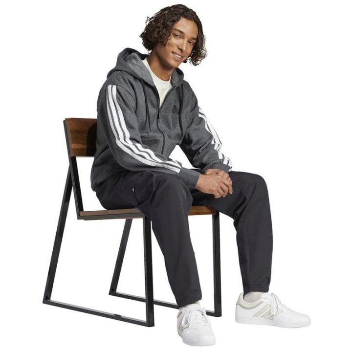 Flisinis džemperis su gobtuvu adidas Essentials