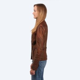 Moteriška odinė striukė Wrangler