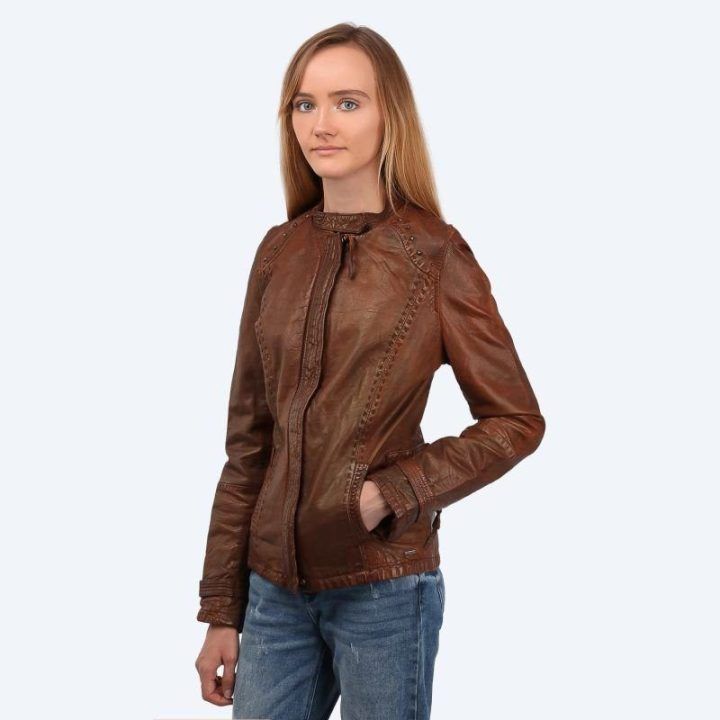 Moteriška odinė striukė Wrangler