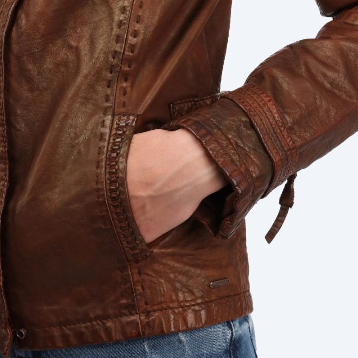 Moteriška odinė striukė Wrangler