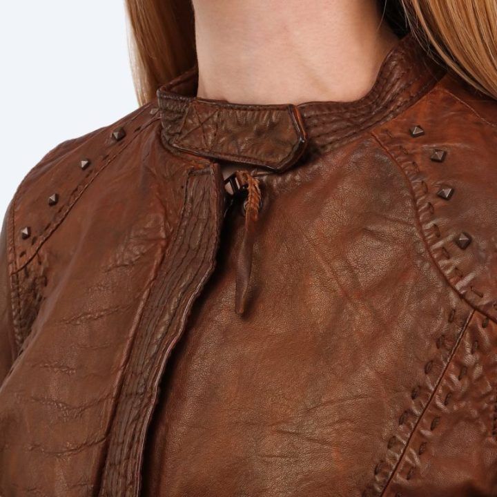 Moteriška odinė striukė Wrangler