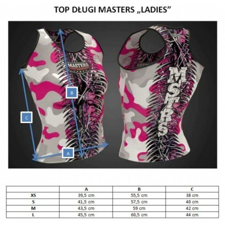 Moteriškas ilgas topas MASTERS