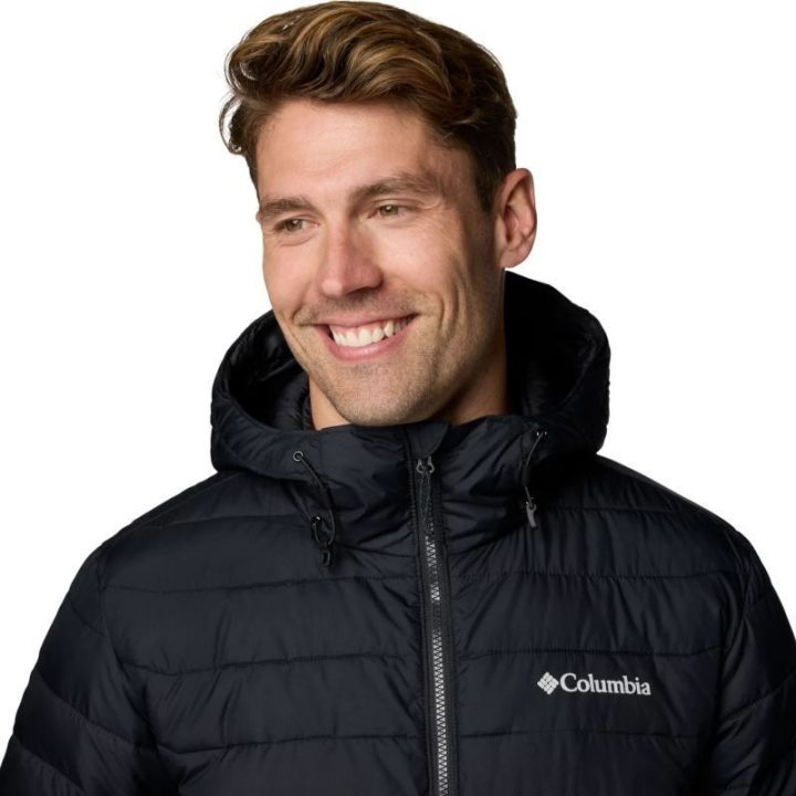 Striukė su gobtuvu Columbia Powder Lite II, juoda
