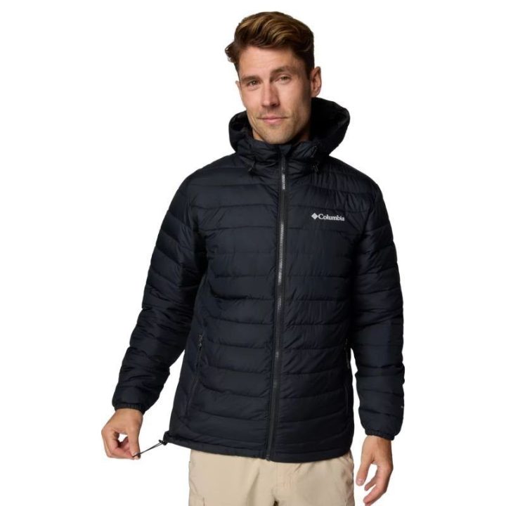Striukė su gobtuvu Columbia Powder Lite II, juoda