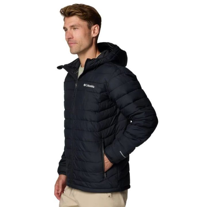 Striukė su gobtuvu Columbia Powder Lite II, juoda