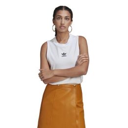 Moteriški marškinėliai be rankovių adidas Originals, balti