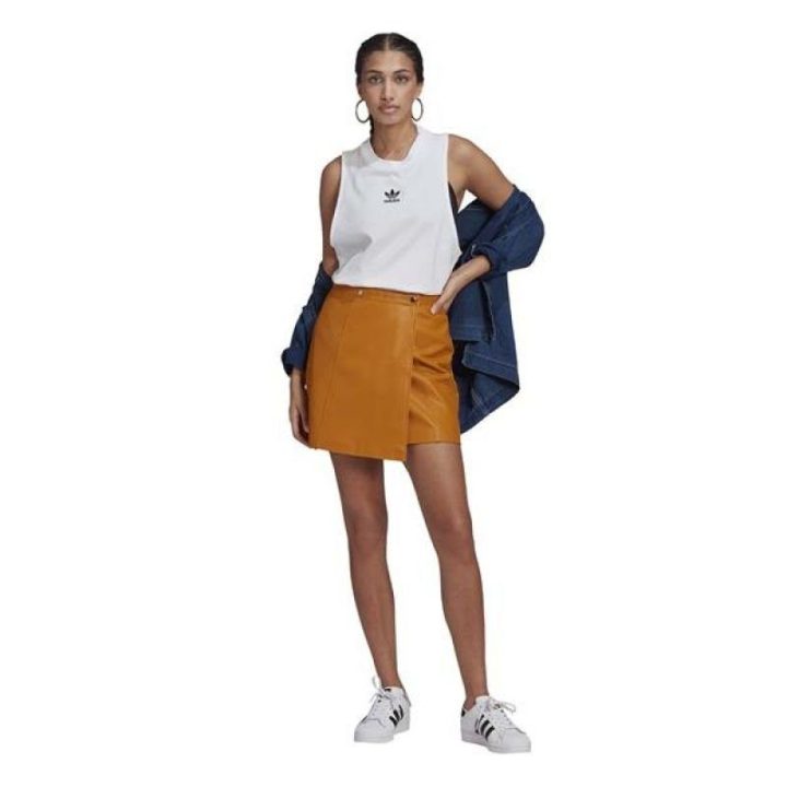Moteriški marškinėliai be rankovių adidas Originals, balti