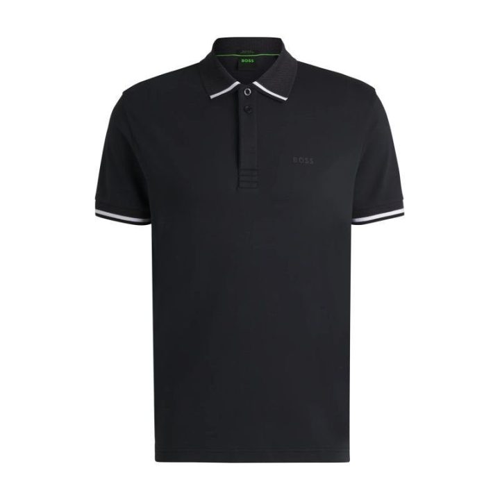 Vyriški medvilniniai polo marškinėliai BOSS Paddy Lux, mėlyni