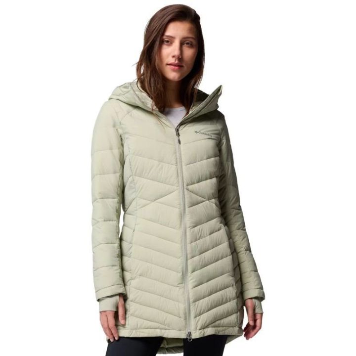 Moteriška dygsniuota striukė Columbia Joy Peak Hooded II Mid, smėlio