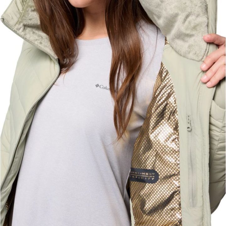 Moteriška dygsniuota striukė Columbia Joy Peak Hooded II Mid, smėlio
