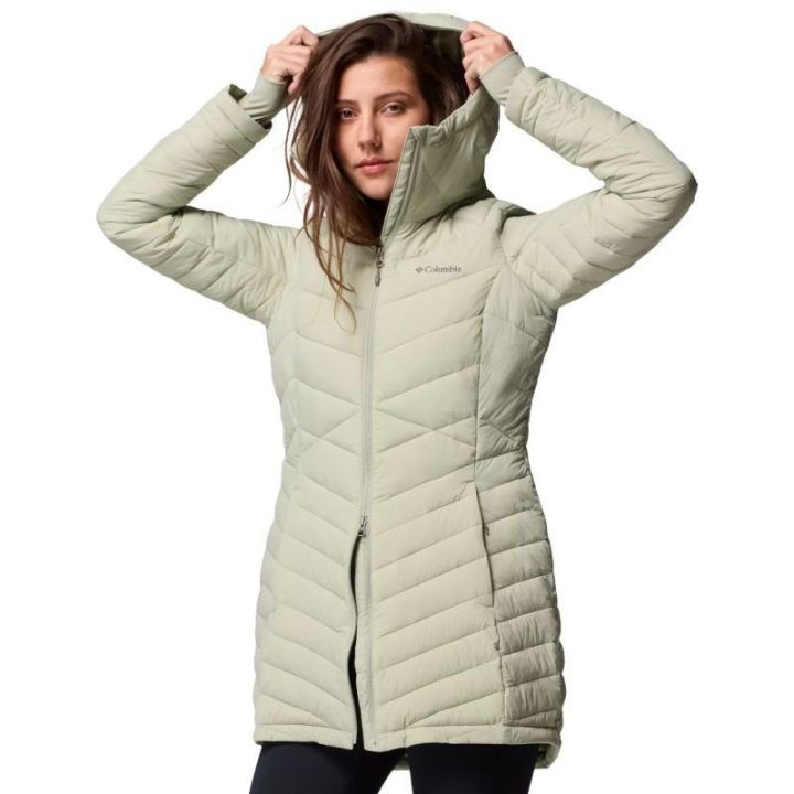 Moteriška dygsniuota striukė Columbia Joy Peak Hooded II Mid, smėlio