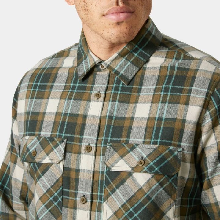 Medvilniniai flaneliniai marškiniai Helly Hansen Okka Flannel