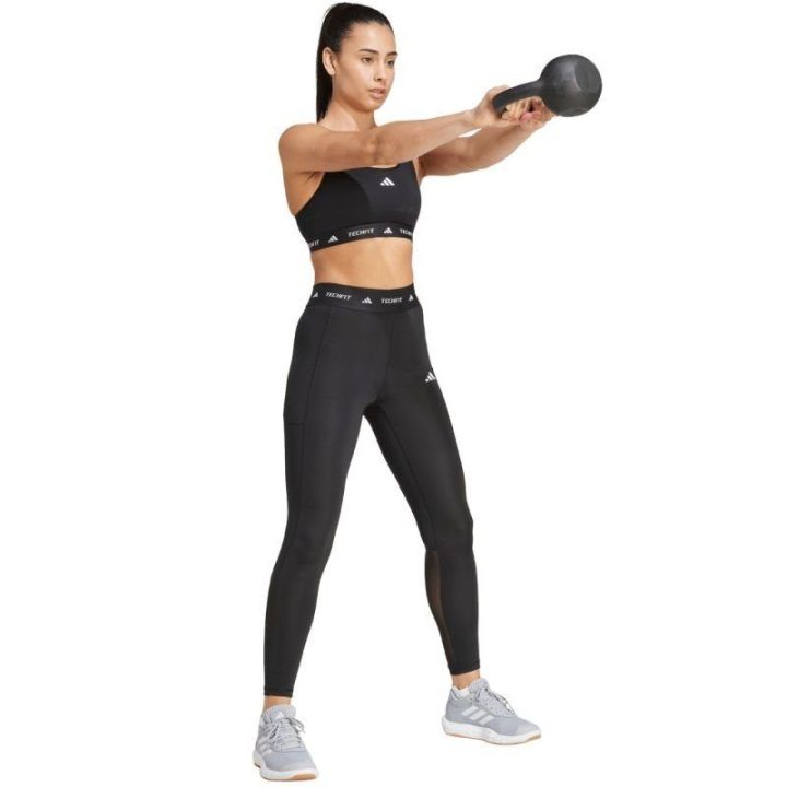 Moteriškos tamprės su aukštu juosmeniu adidas Techfit, juodos
