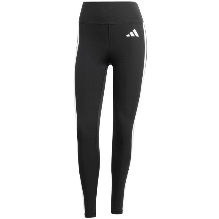 Moteriškos tamprės 7/8 adidas Optime Essentials 3-Stripes, juodos