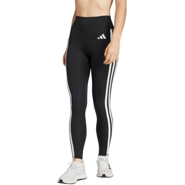 Moteriškos tamprės 7/8 adidas Optime Essentials 3-Stripes, juodos