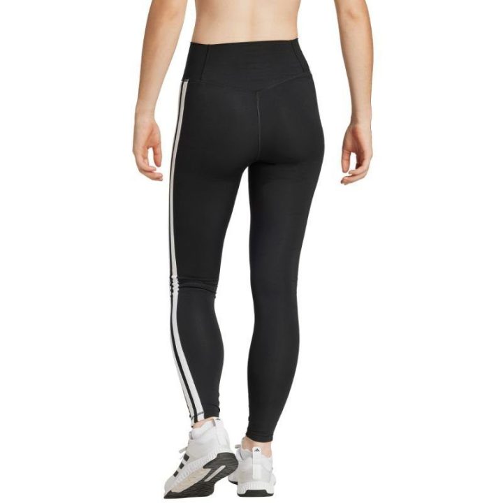 Moteriškos tamprės 7/8 adidas Optime Essentials 3-Stripes, juodos
