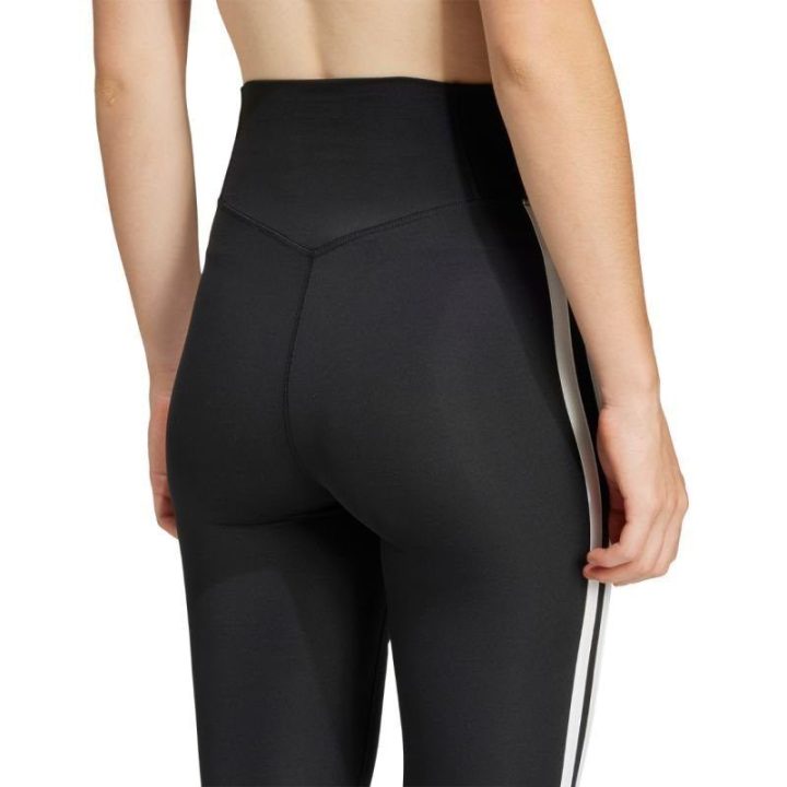 Moteriškos tamprės 7/8 adidas Optime Essentials 3-Stripes, juodos