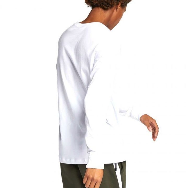 Vyriški medvilniniai marškinėliai Nike Club Tee LS, balti