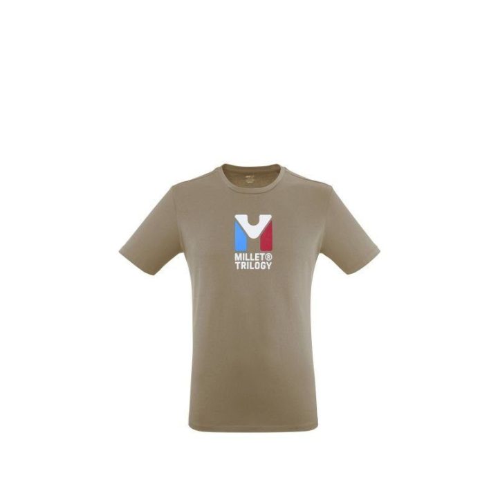 Vyriški medvilniniai marškinėliai Millet Chamonix Tri, smėlio