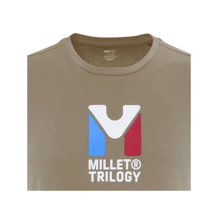 Vyriški medvilniniai marškinėliai Millet Chamonix Tri, smėlio