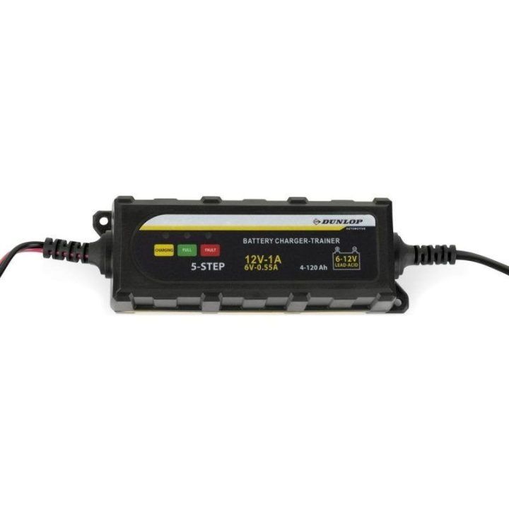 Automatinis akumuliatorių įkroviklis Dunlop, 6/12 V, 1 A