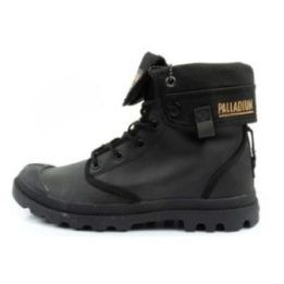Moteriški sportbačiai aukštu auliuku Palladium Baggy Coated, juodi