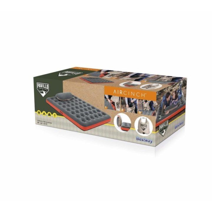 Dvigubas pripučiamas čiužinys Bestway, 203 × 152 × 22 cm