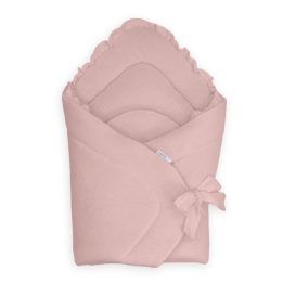 Medvilninis kūdikio vokelis Albero Mio Cotton Color, rožinis