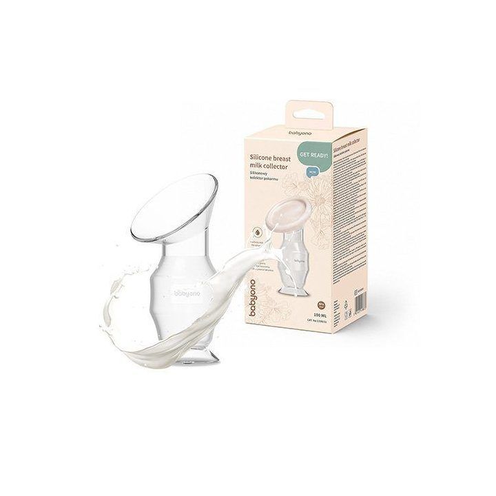 Silikoninis pieno surinkėjas BabyOno, 100 ml