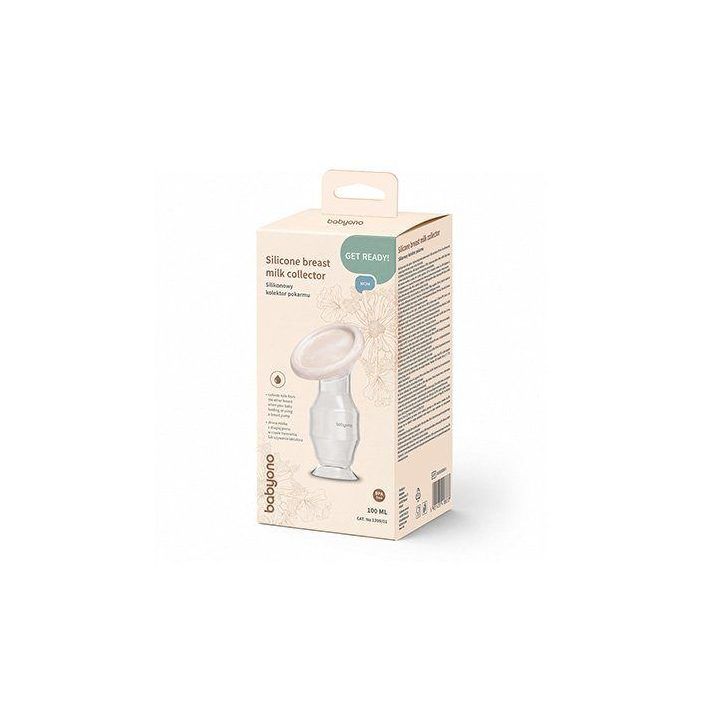 Silikoninis pieno surinkėjas BabyOno, 100 ml