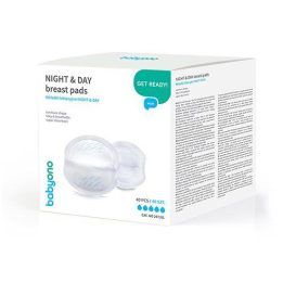 Žindymo įklotai BabyOno Night & Day, 40 vnt., ø 12,5 cm